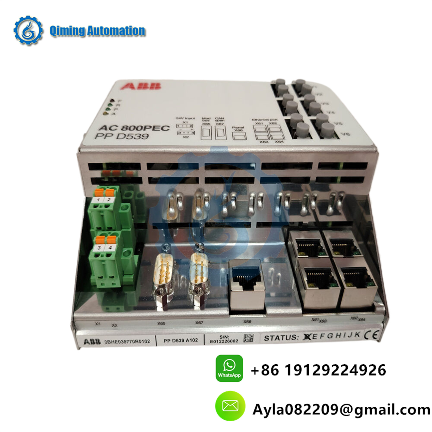 ABB PPD539A102 Technical Diagram