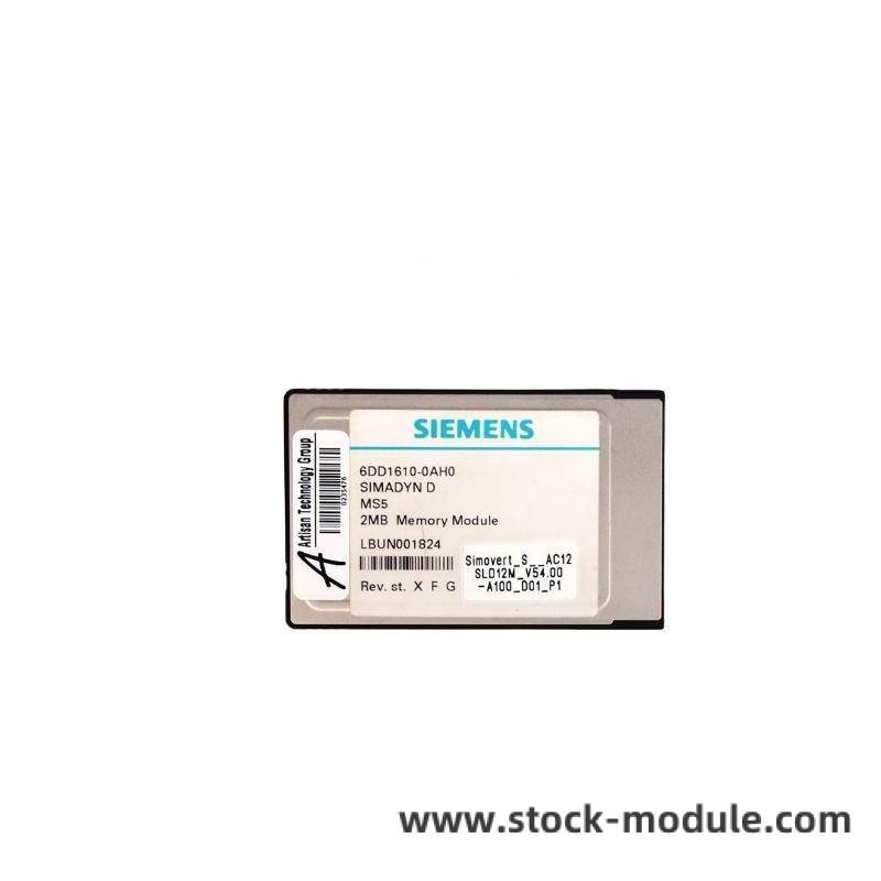 Siemens 6DD1610-0AH0 Front View