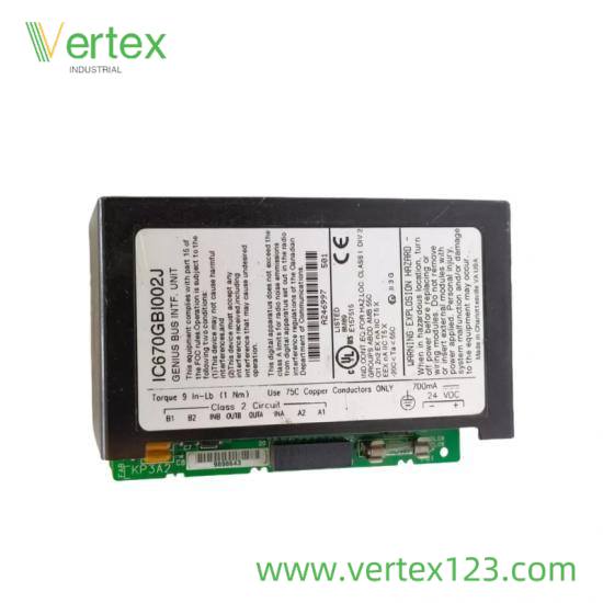 GE IC670GBI002 Side View